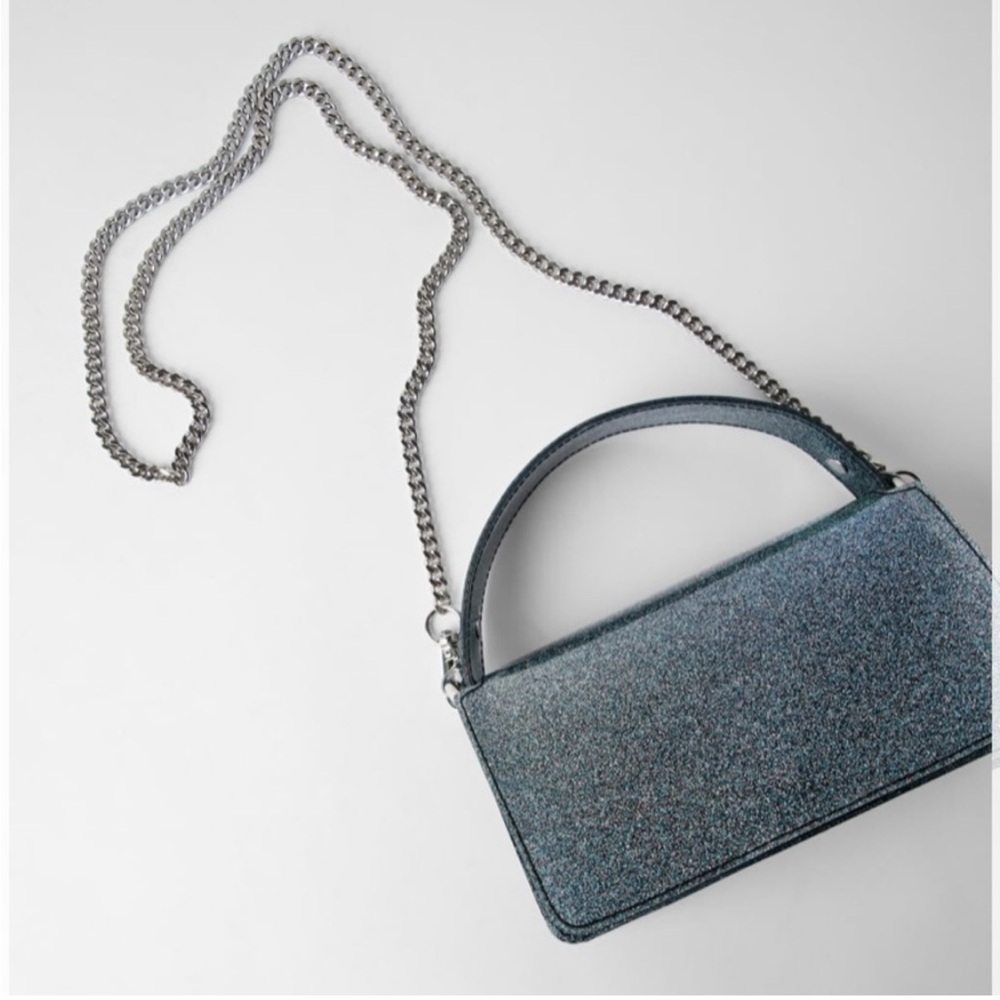 ZARA Sparkly Mini City Bag